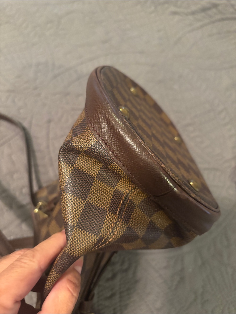 Louis Vuitton Neverfull MM Damier Ebene Tote in Brown - Picture 4 of 10